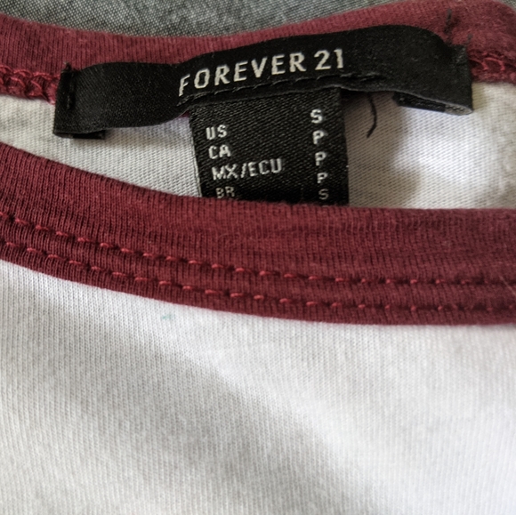 Forever 21 Baseball Ringer Tee - Picture 2 of 3